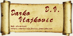 Darko Vlajković vizit kartica
